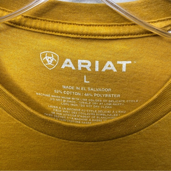 Ariat tshirt large yellow gold - Picture 3 of 6